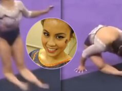 Príšerné video len pre odolných: Gymnastka si pri zlom dopade prerazila obe nohy! Okamžite urobila TOTO!